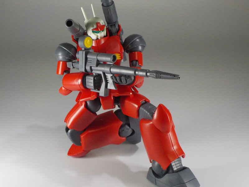 ガンプラレビュー！ HGUC ガンキャノン 箱絵、説明書、ランナーを