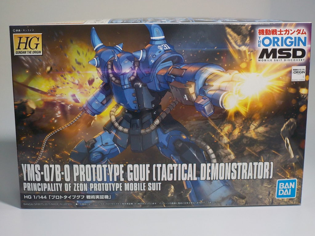 ガンプラレビュー ｈｇプロトタイプグフ 戦術実証機 ランナー 箱絵 説明書をレビュー ワクガン