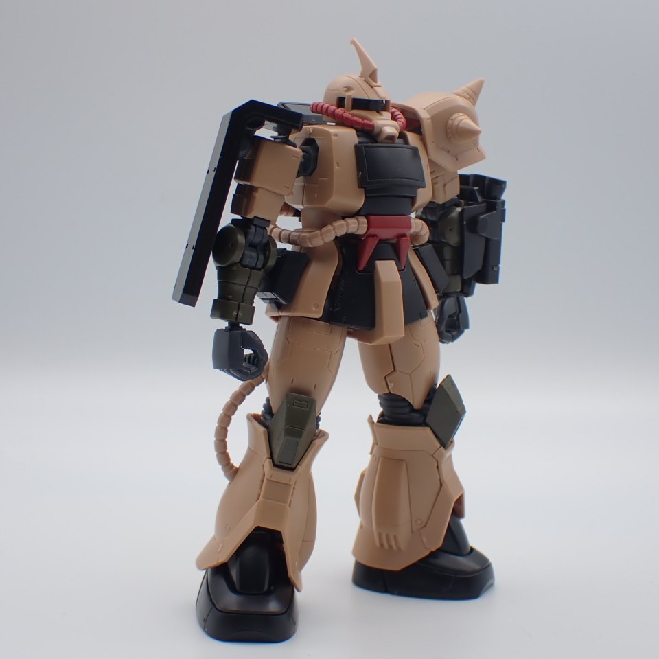 ガンプラレビュー Hg ザク デザートタイプ プレバン限定 合わせ目 製作時間など ワクガン