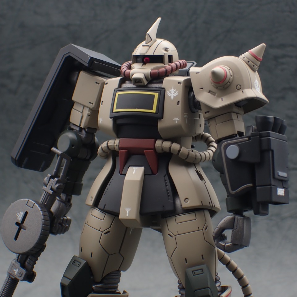 国産プレミアムバンダイ限定 HG 1/144 ザク・デザートタイプ ダブルアンテナ仕様 2個セット 機動戦士ガンダム