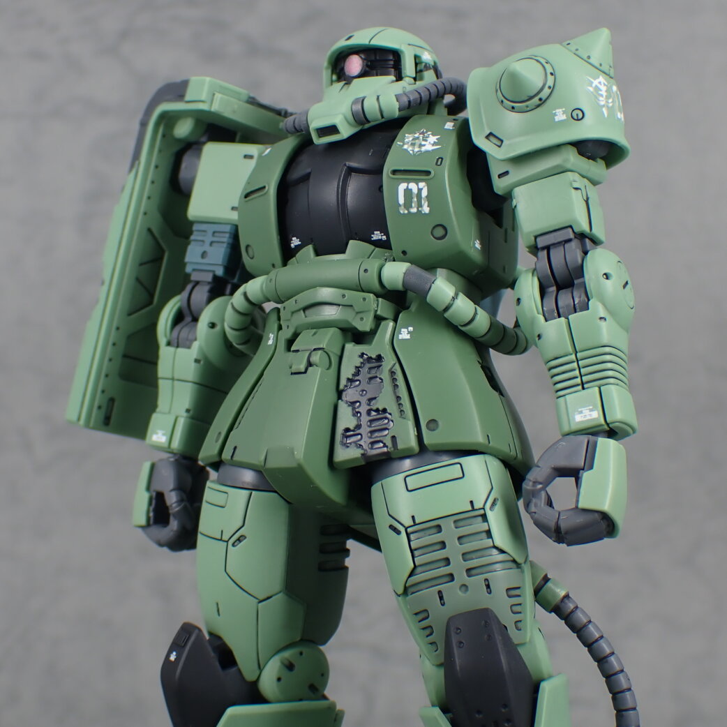 ガンプラ完成品塗装 ＨＧ 1/144 ドアン専用ザク - プラモデル