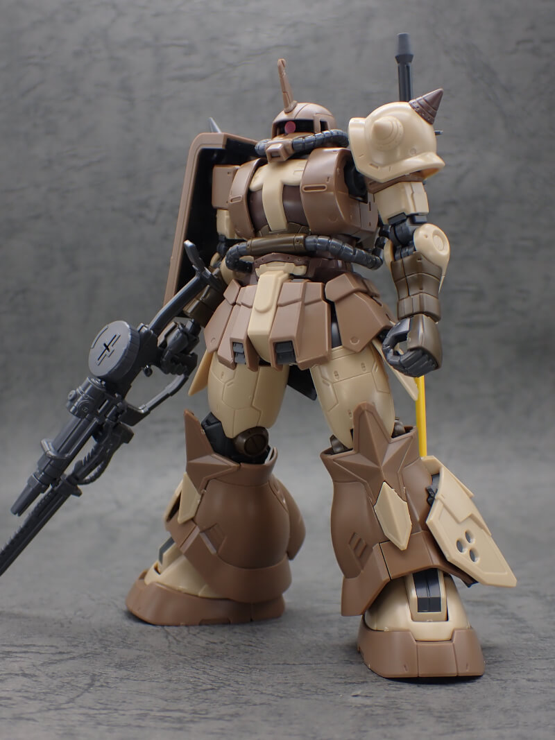 ガンプラレビュー！HG 高機動型ザク 地上用 エグバ機 合わせ目、製作