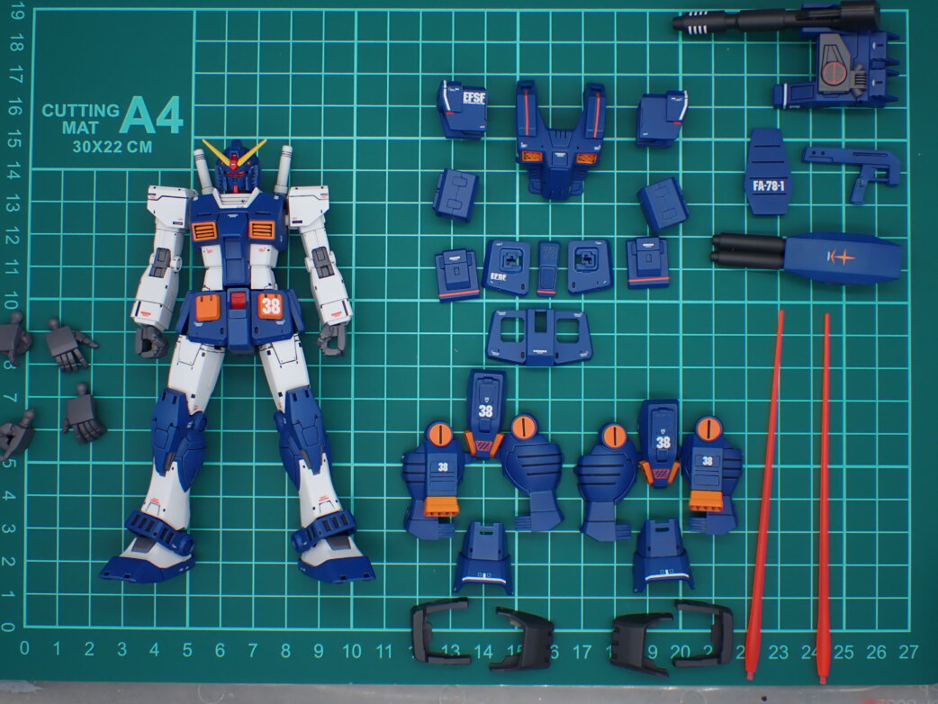 GFF #0※※※ フルアーマーガンダム ブルーカラー HG フルアーマー