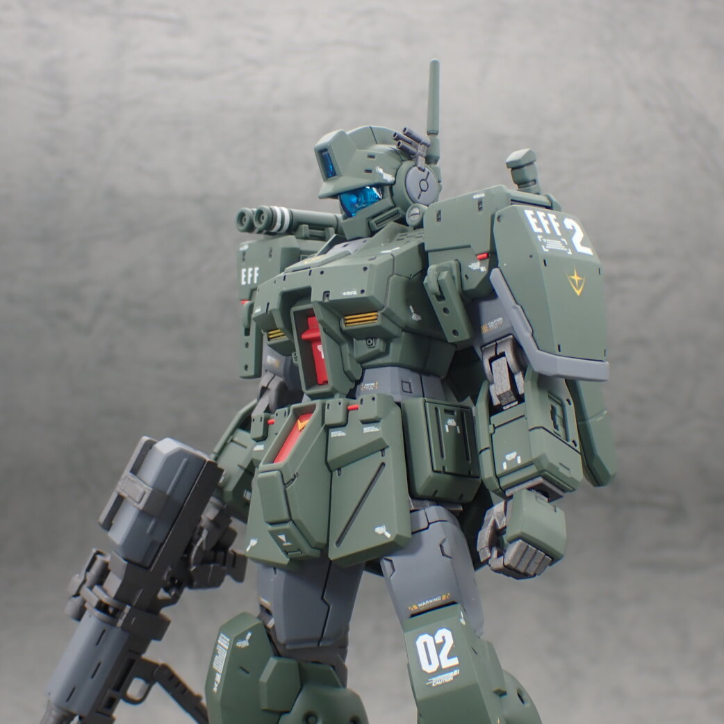 HG ジムスパルタン キレイめ仕上げ完成品 ｜ ワクガン！